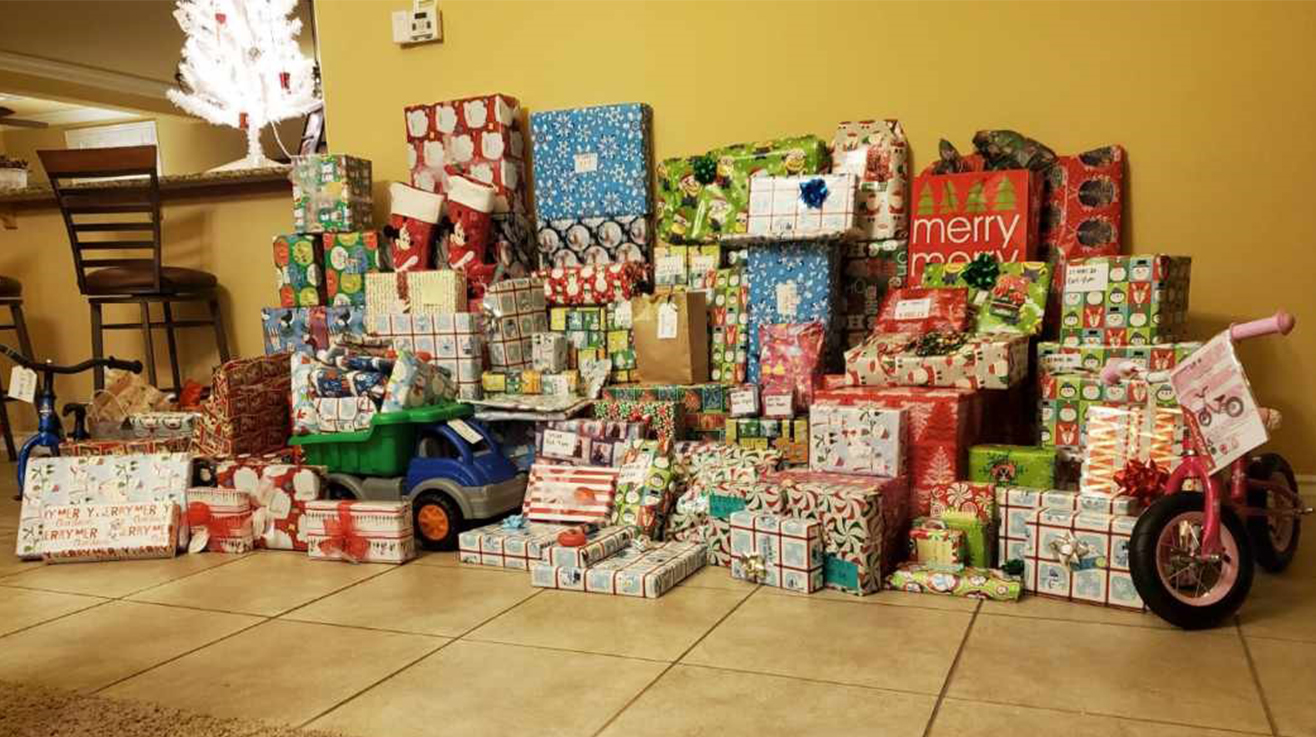 The NNSS’ Counterterrorism Division collected more than 135 gifts for local U.S. Air Force families.