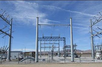 a power substation pictured at the Site