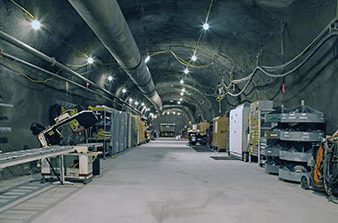 underground tunnel in the U1a complex at the NNSS