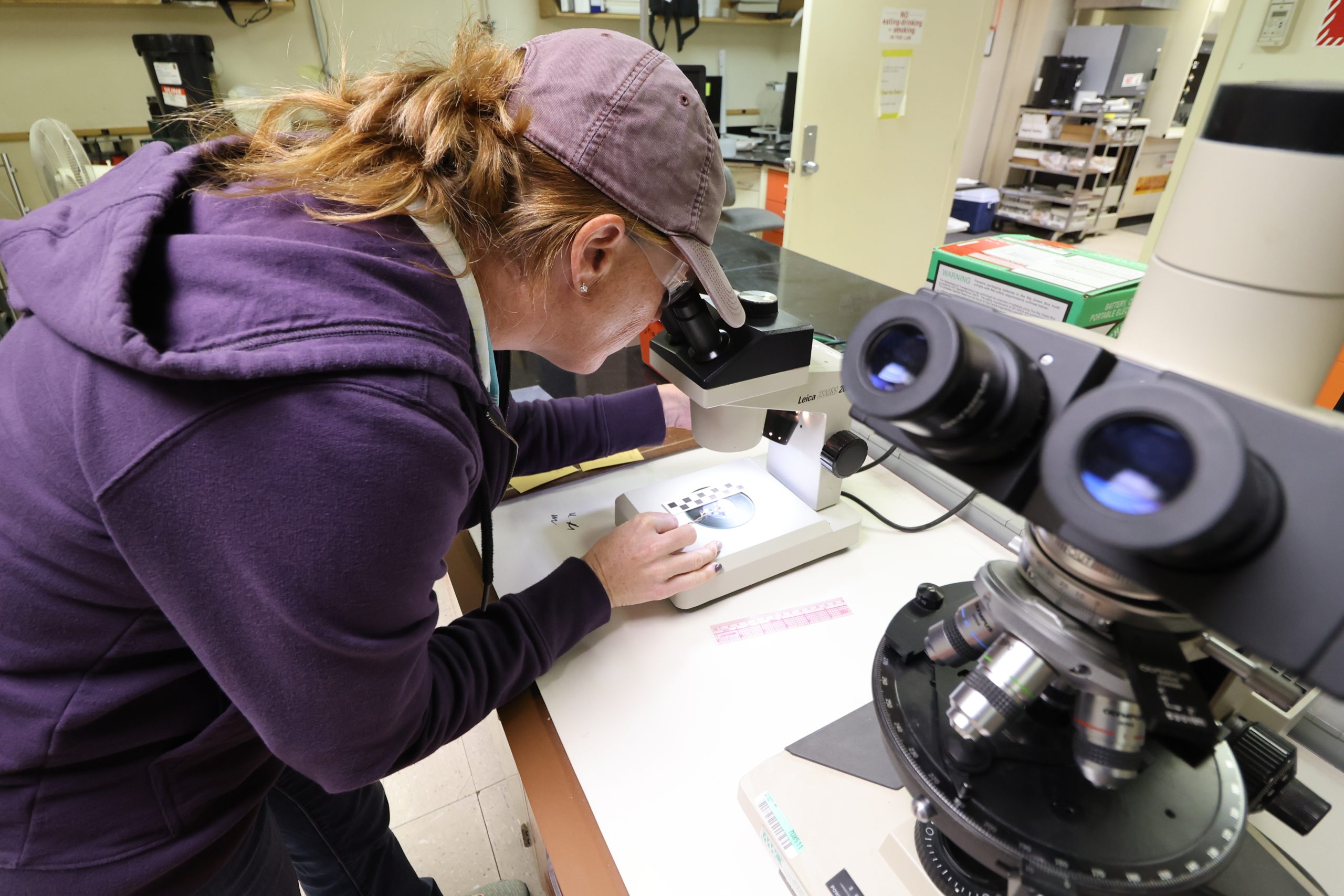 NNSS employee in EM lab