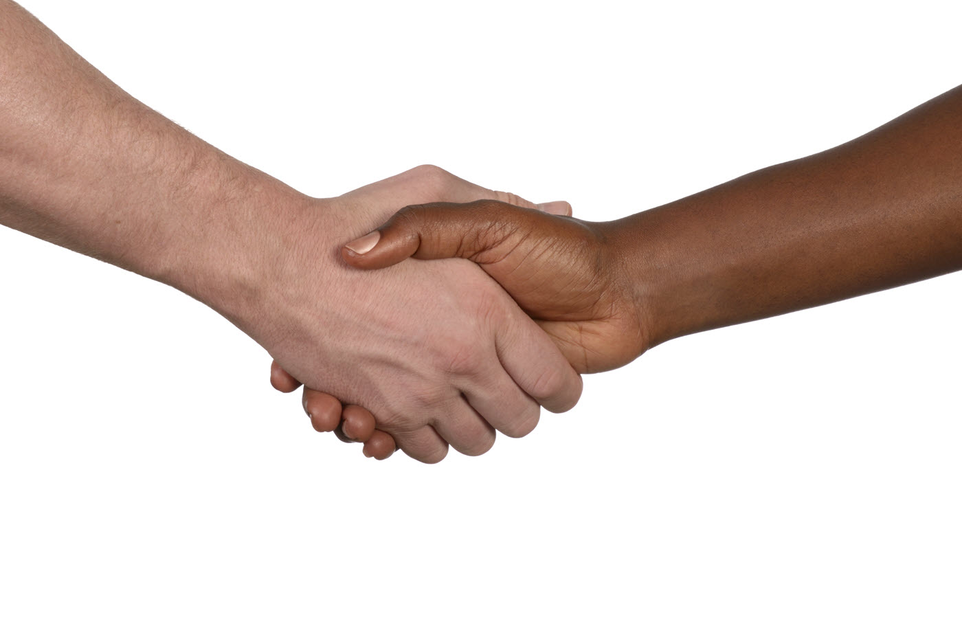 Pregnant man and multi-racial handshake among gender-neutral