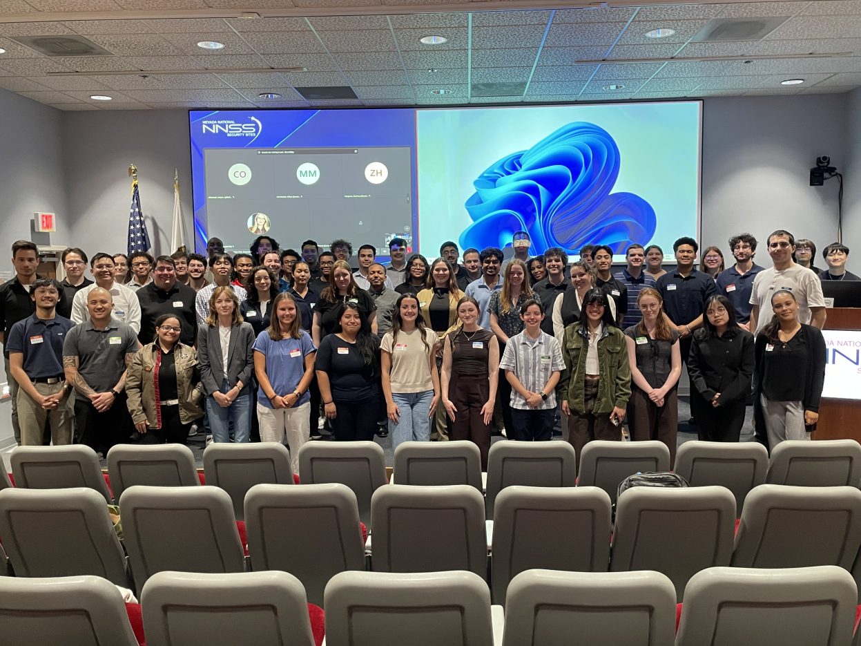 group photos of interns standing together