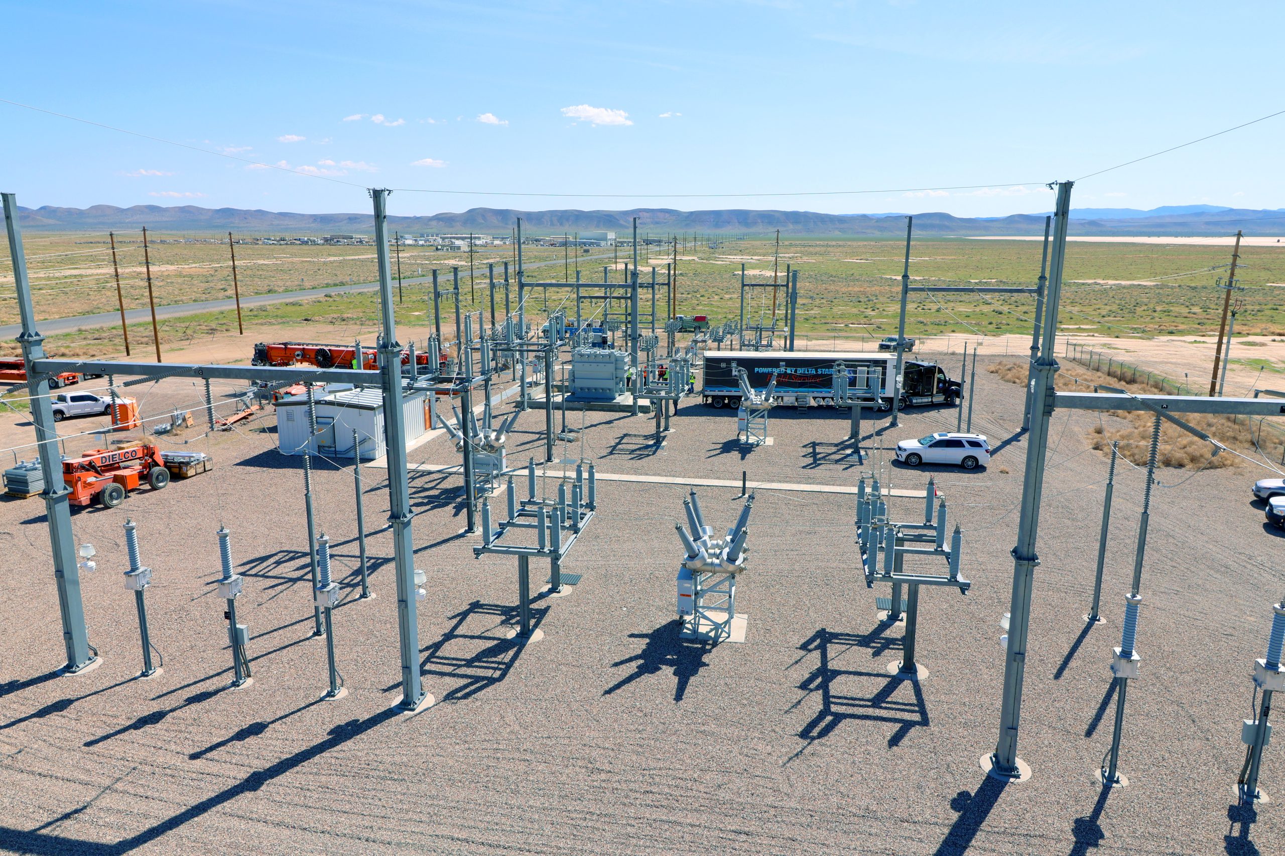 aerial view of the tweezer substation